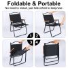YSSOA Folding Camp Chair for Adults with Handle and Storage Bag, Large Size, 264lbs Load Bearing Collapsible Outdoor Furniture for Leisure, Beach, Pic