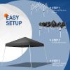 8X8ft dark grey, beveled, non-woven, Folding Shed, Oxford cloth, spray iron pipe, portable